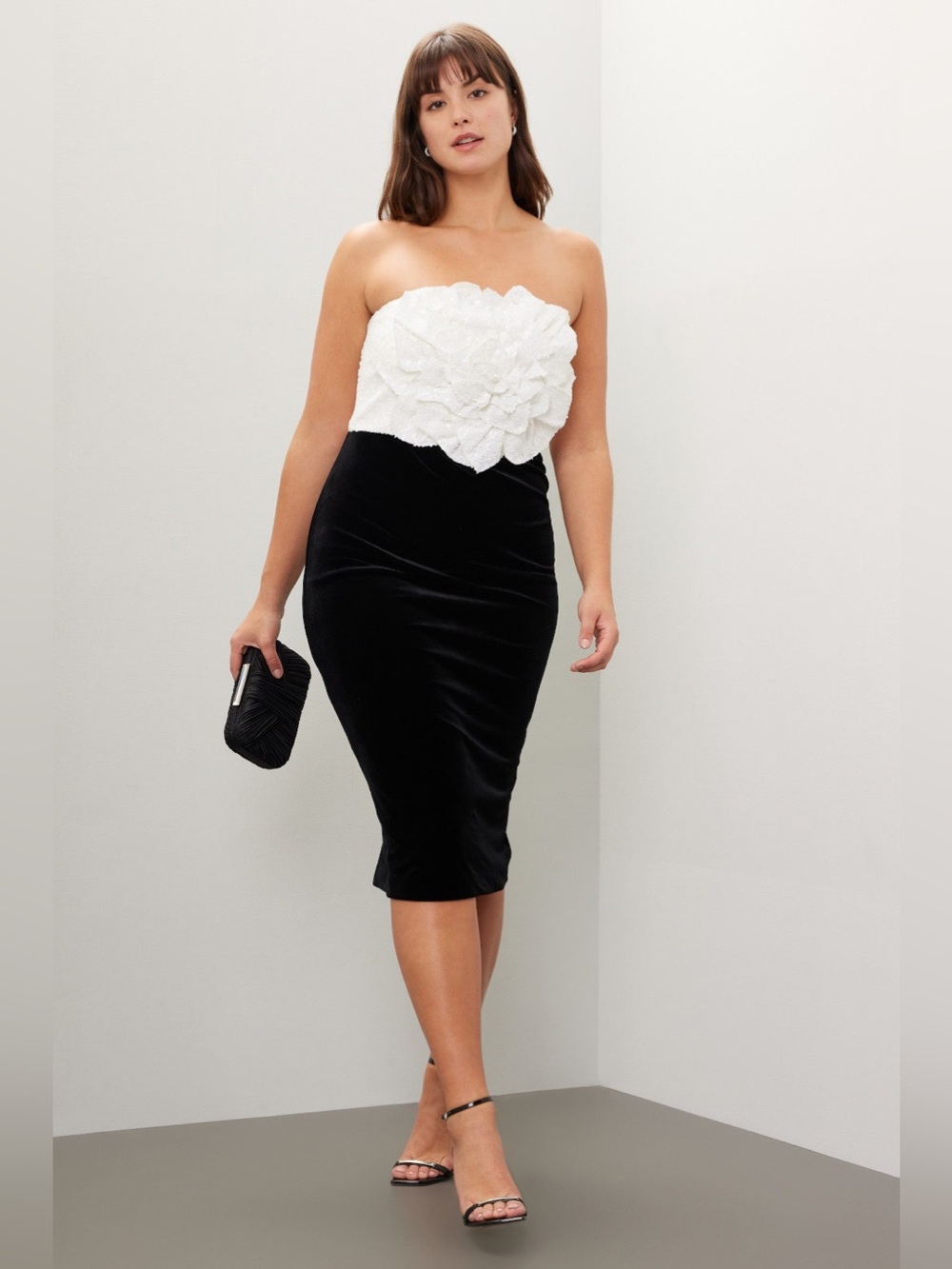 Badgley Mischka Rose Bodice Dress